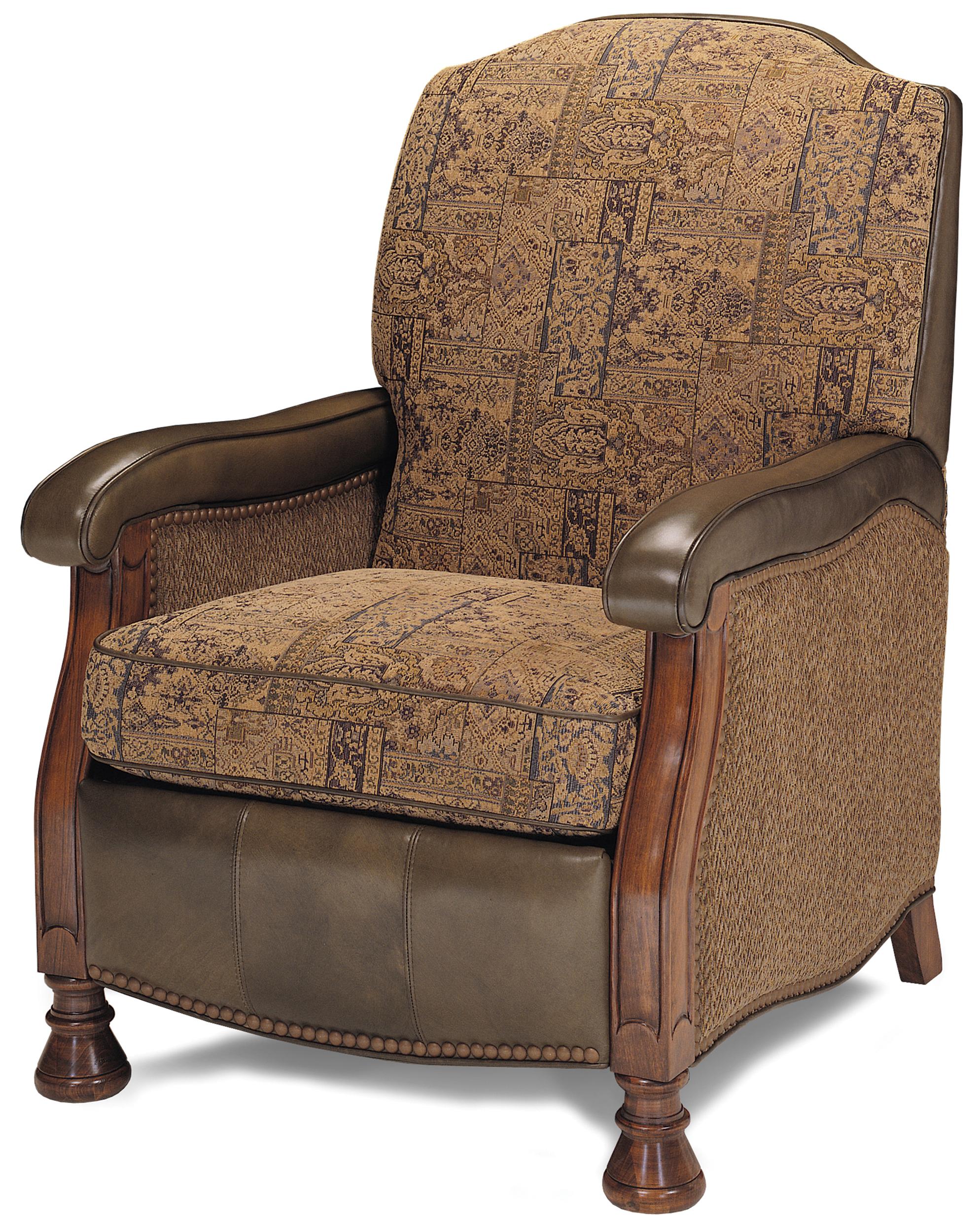 MotionCraft by Sherrill Recliners 2110 Push Back Recliner with Nailhead Trim Stuckey Furniture High Leg Recliners